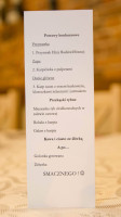 Pensjonat Lido Antonin menu