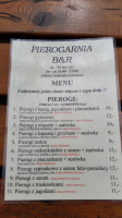 Pierogarnia B&r menu
