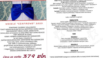 Gościniec Szumny menu