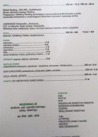 Ryby Zubowicz menu