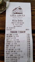 Villa Greta Slow-food menu