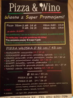 Pizza Wino Pizzeria Chełmno menu