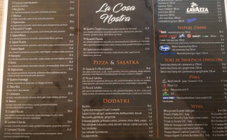La Cosa Nostra Pizzeria menu