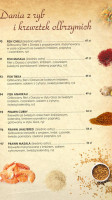 Taj-mahal Indyjska menu