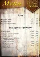 Gospoda Pod Dębami menu