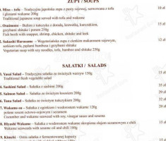 Tokyo Sushi N Grill menu