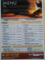 Pizza U Włocha menu