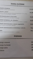 Zajazd Oczko Podlasia menu
