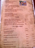 Kurna Chata menu