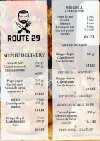 Route 29 menu