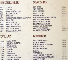 Meteor Beach Restoran menu