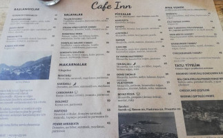 Cafe Inn menu