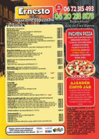 Ernesto Házhozszállítás menu