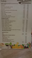 Akinho Pizzéria menu