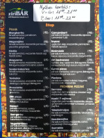 Ziribár menu