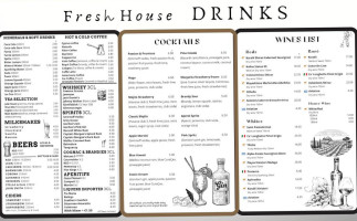 Fresh House Bar And Restaurant menu