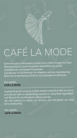 Cafe La Mode Latsia food