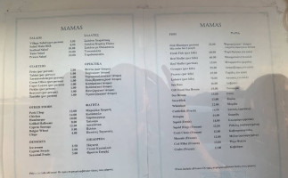 Mamas Fish Tavern menu