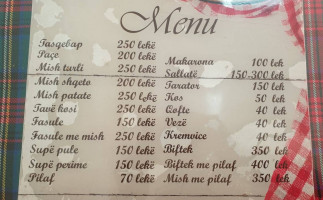 Te Linda menu
