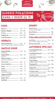 Włoska Wioska Tawerna menu