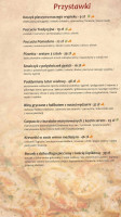 Wino Na Widelcu menu