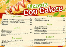 Pizzeria Con Calore menu
