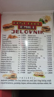 Fast Food Emili menu