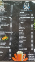 Caffe Vodopad Kravice menu