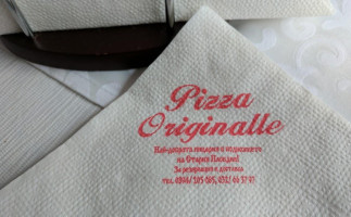 Pizza Originale menu