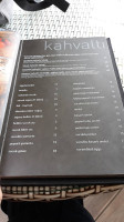 Gustavia Cafe menu