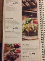 Köfteci İrfan Steakhouse-kasap menu