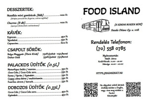 Food Island Szada menu