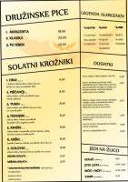 Gostilnica Orle menu