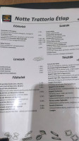 Notte Trattoria menu