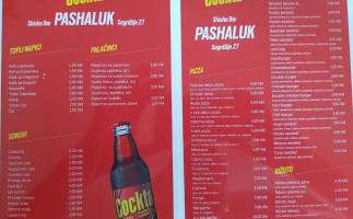 Pashaluk menu