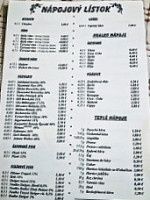 Restauracia Kolonada U Poliaka menu