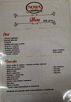 Pizzeria Nowa menu