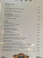 Blue Bear Restaurant Bar menu