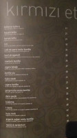 Gustavia Cafe menu