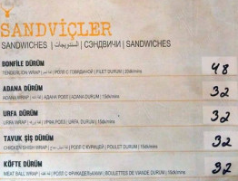 Mivan Cafe menu