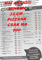 Pont-jò Pizza Kerepes menu
