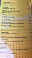 Marios Snack menu