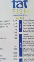 Fat Fish menu
