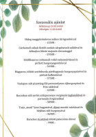 Központ Café Bistro menu