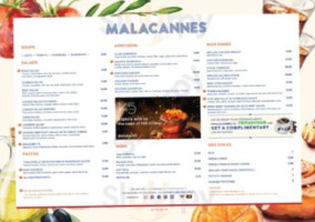 Malacannes 145 menu