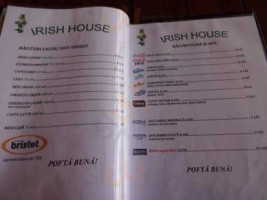 Irish House Hotel & Restaurant menu