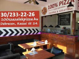 100% Pizza Pizzéria Szeletbár inside