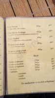 La Fanel menu