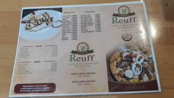 Reuff menu