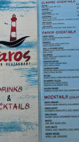 Faros Acharavi menu